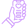 icono celular en mano